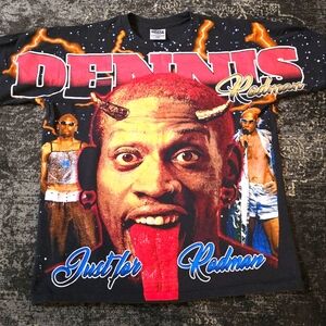 🔥🔥🔥 Bootleg RODMAN NWO Bad As I Wanna Be Tee 🔥🔥🔥